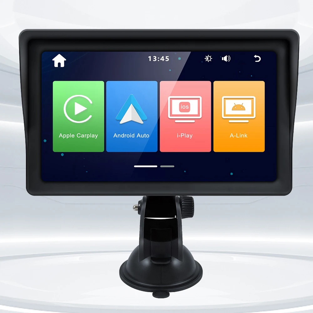 

Carplay Box 7-дюймовый навигатор с присоской, Bluetooth-совместимая поддержка 1080P FHD для развлечений, детали для автомобильного интерьера