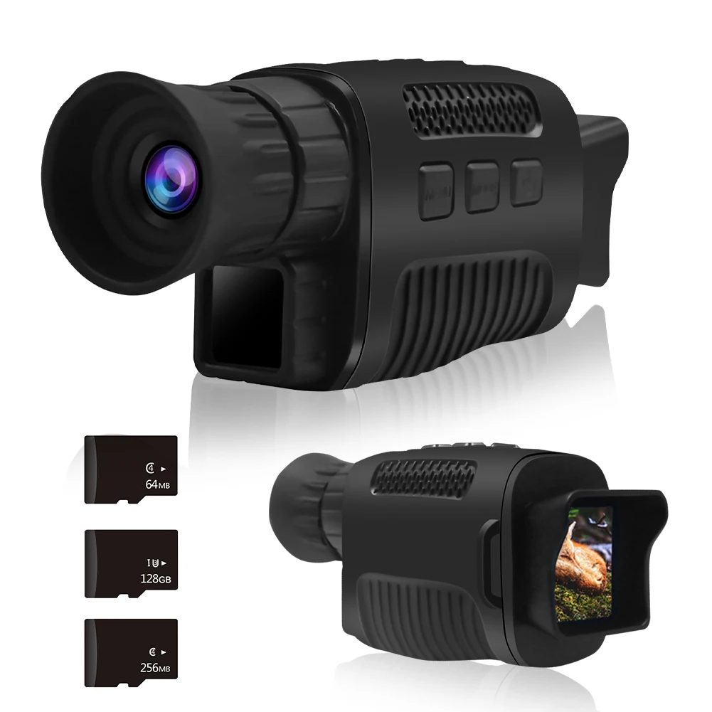 Outdoor Hunting Night Vision Device Infrared Optical Monocular Device 5X Digital Zoom Photo 500~1000M Full Dark Viewing Distance