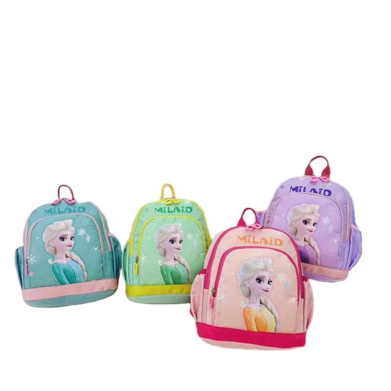 

Милый детский рюкзак с мультяшным изображением принцессы Эльзы из мультфильма «Холодное сердце», модный вместительный рюкзак для хранения через плечо для маленьких девочек