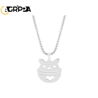 agrippa game genshin impact stainless steel necklace tartaglia klee xiao cute hollow pendant neck chain women fashion jewelry