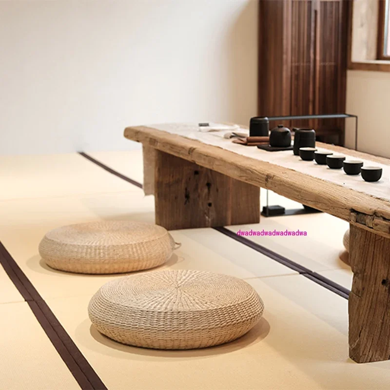 Соломенная футоновая чайная церемония татами сиденье подушка для медитации