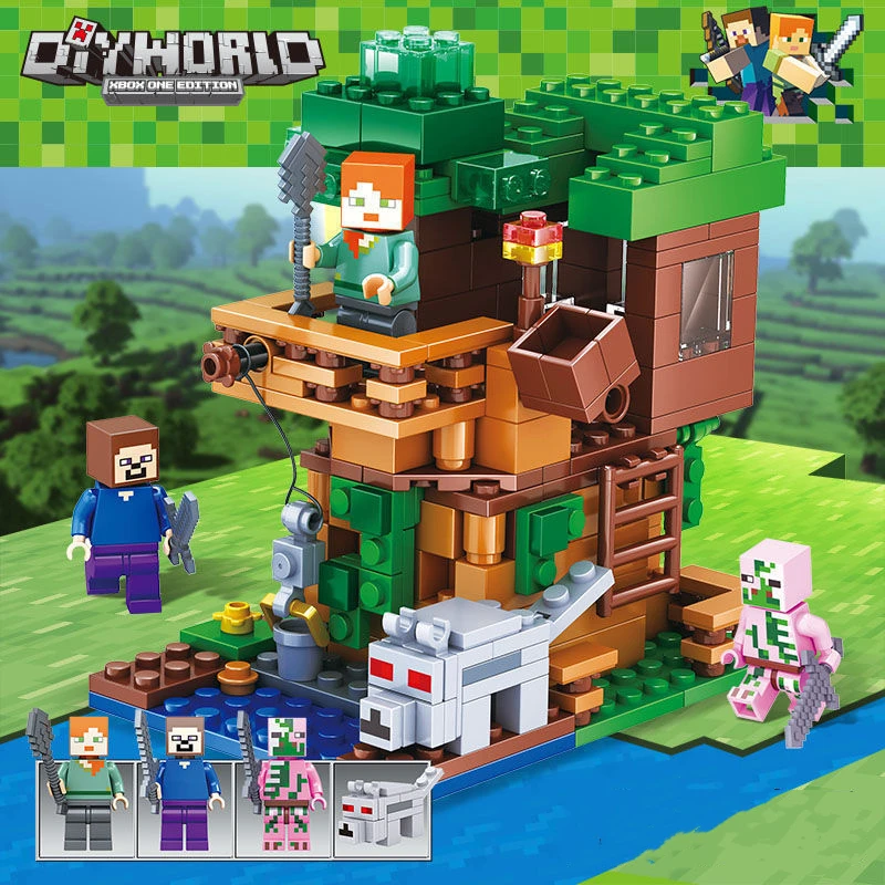 

Compatible With LEGO Bricks Minecraft Village Toy Boy Puzzle Organ Cave Assembled Small Particle Model