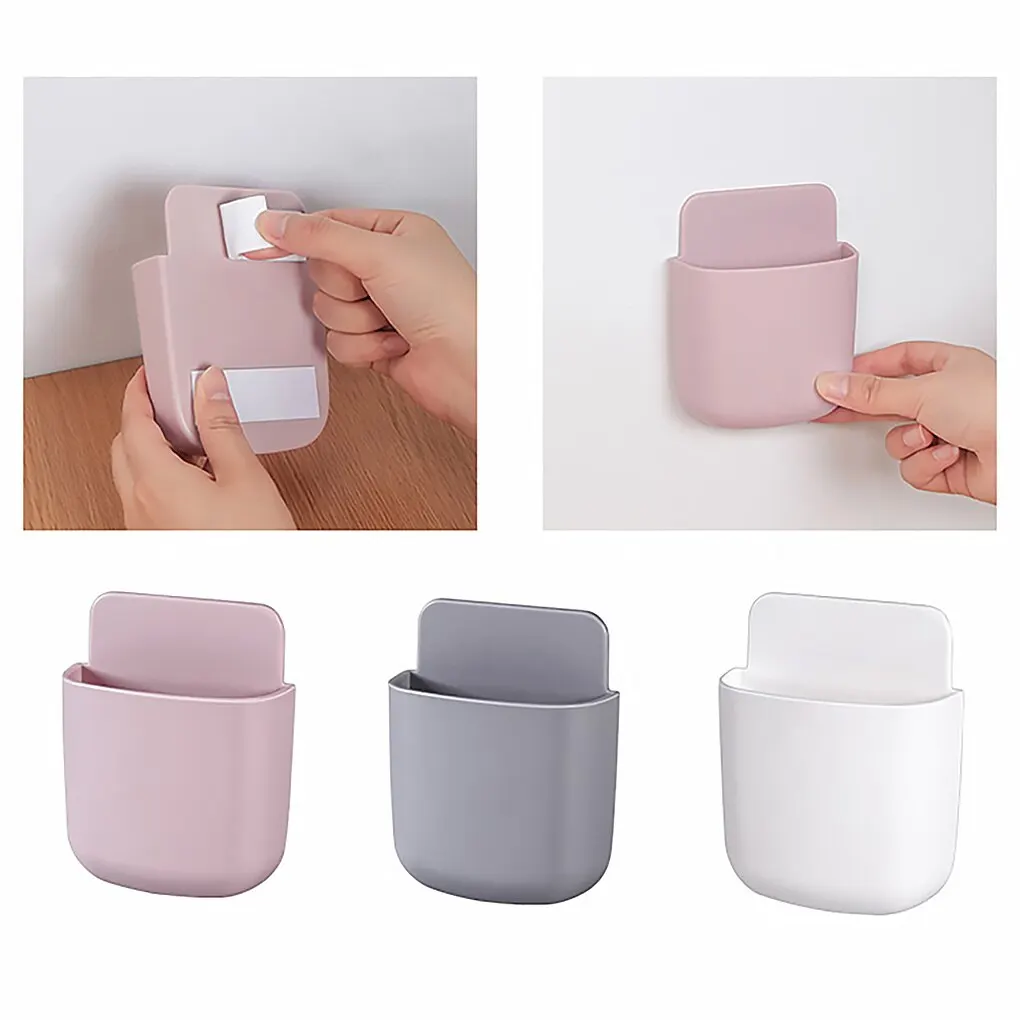 New Wall Mounted Storage Box Remote Control Organizer Case For Air Conditioner TV MobilePhone Plug Holder Stand Rack |