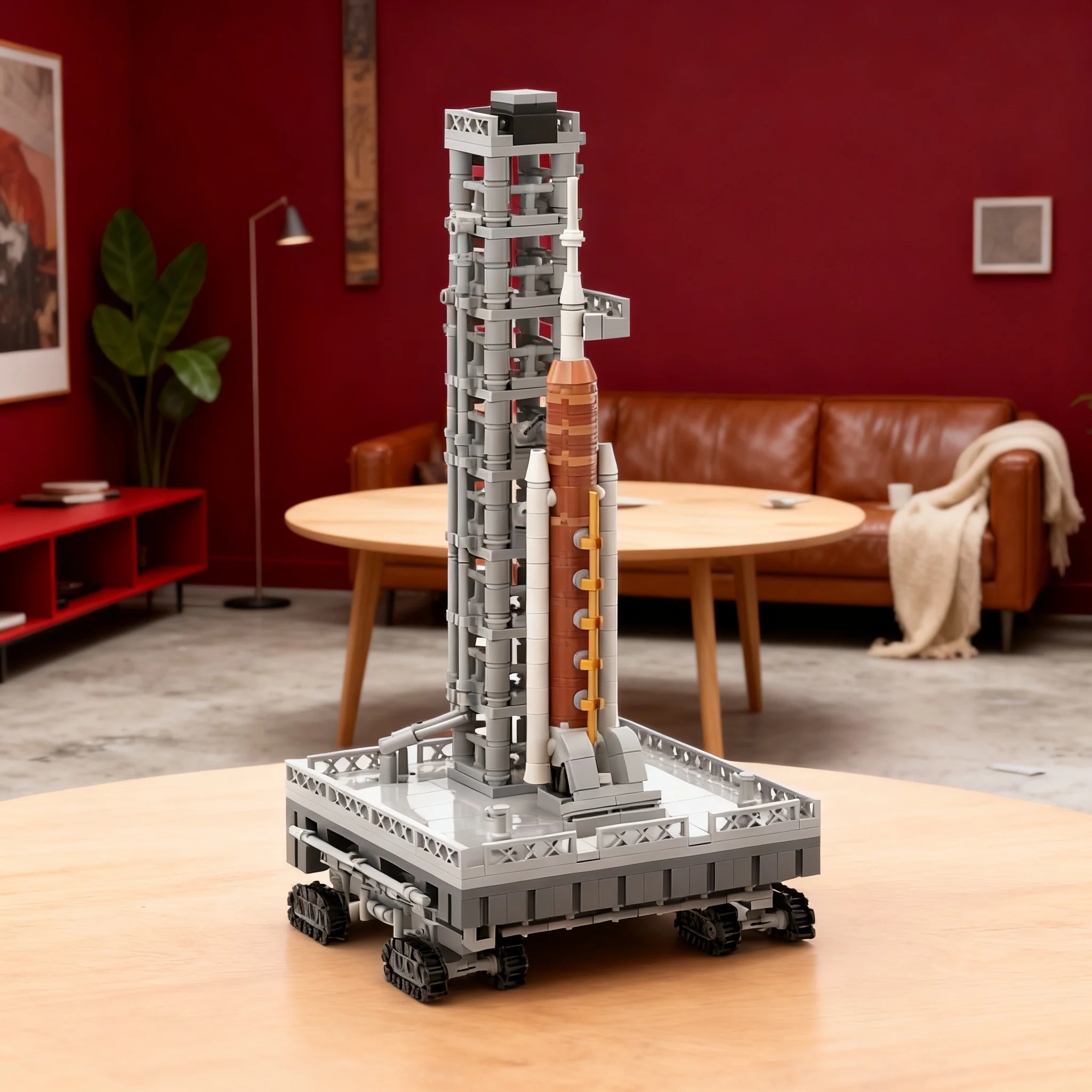 Фото Набор строительных блоков MOC Mini Artemis II Crawler Transporter, 646 деталей, конструктор для детей, идеальный подарок на день рождения или Рождество №1