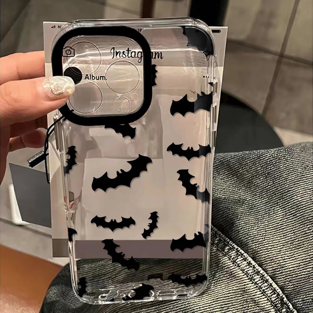 Черная Летучая мышь с DarkShe прозрачное пространство для Vivo Y03 Y16 Y17 Y17S Y19 Y21 Y28 Y36 Y52S Y55S