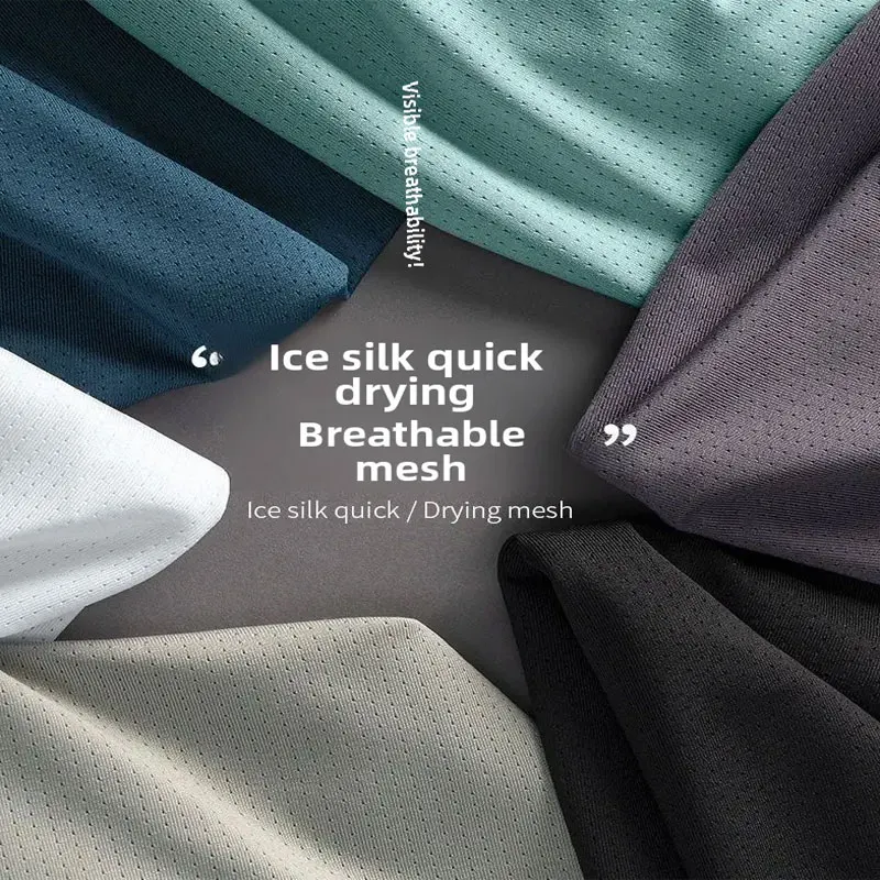 Мужская сетчатая футболка без рукавов с тонкими рукавами универсальная