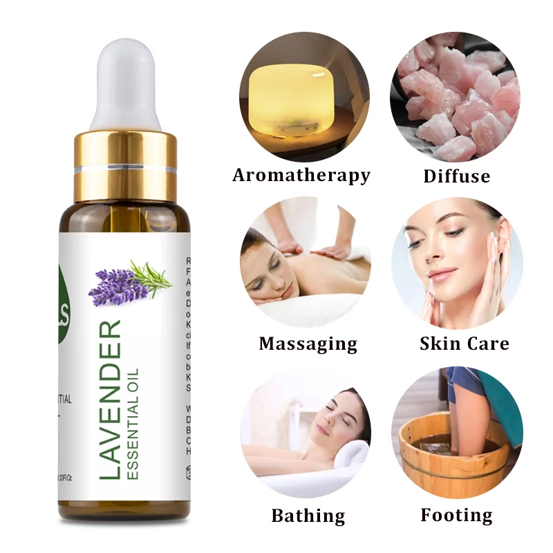 

10ml Pure Plant Essential Oils For Humidifier Diffuser Aromatic Candles Essences Lavender Eucalyptus Jasmine Vanilla Massage Oil