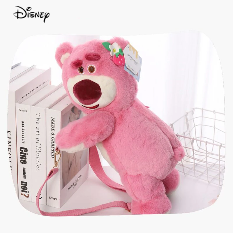 

Disney Cartoon Plush Stuffed Doll Genuine Plush Bag Backpack Winnie The Sleeping Blanket Toy Messenger Cute Flower Bouquet Gifts