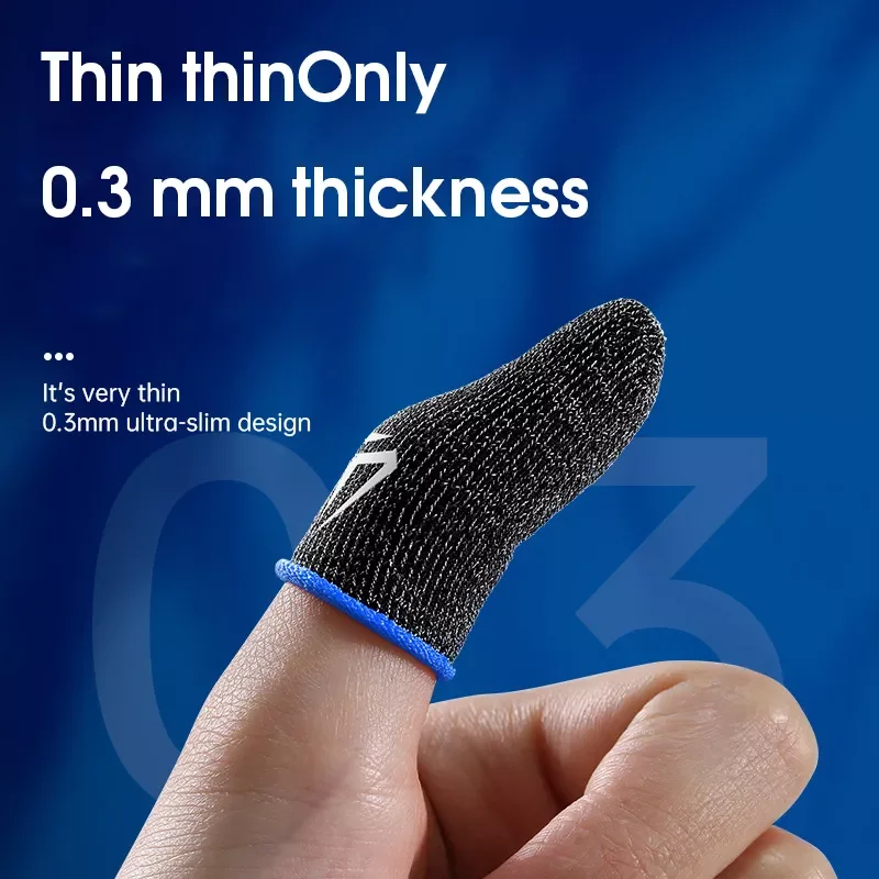 

10PCS For PUBG Mobile Games Gaming Finger Sleeve Breathable Fingertips Sweatproof Anti-slip Fingertip Cover For Mobile Game