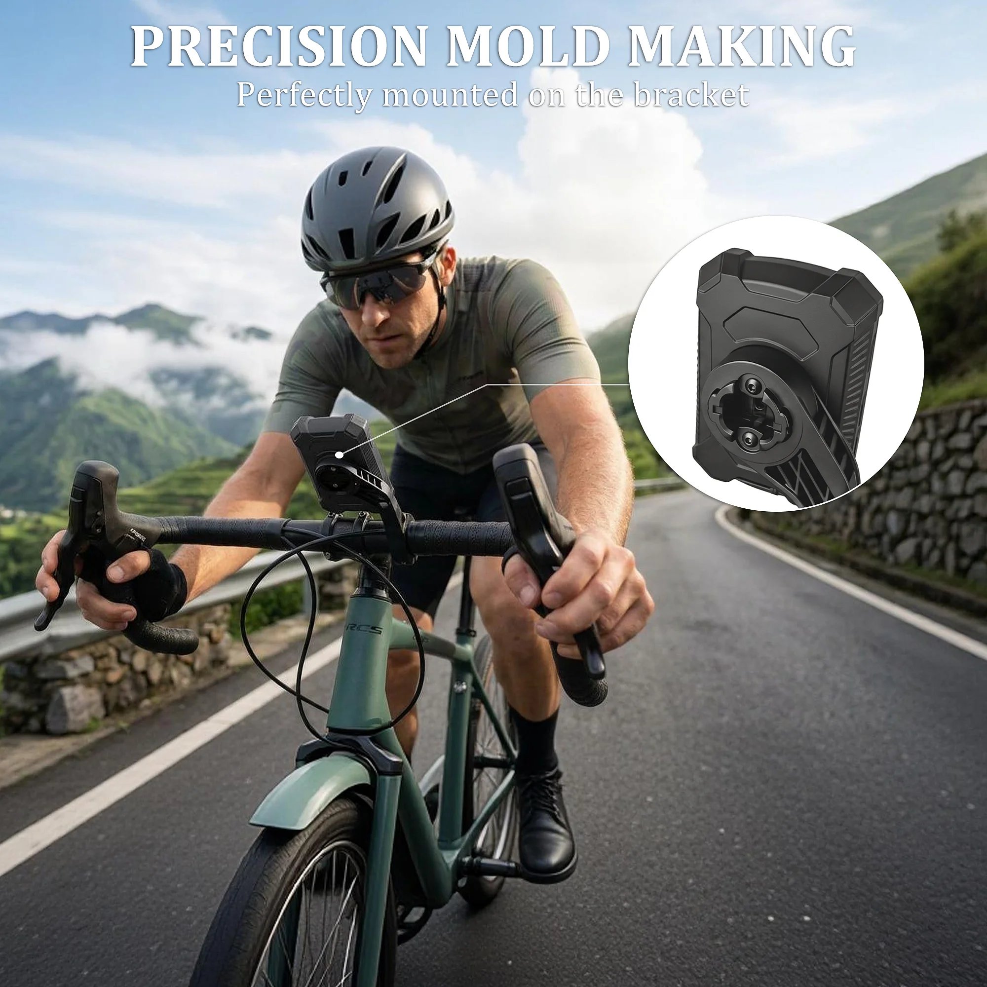 Ударопрочный силиконовый чехол для GPS-велокомпьютера Garmin Edge 540 840 Solar + 1 защитная пленка для экрана + аксессуар-ремешок (art.: 3920dc7fd3a54) - 3920dc7fd3a54