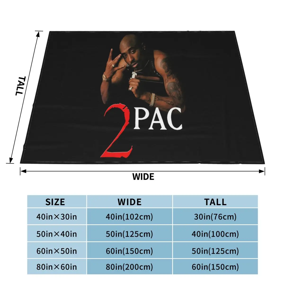 Одеяло мужское черное в стиле хип-хоп 2 шт.