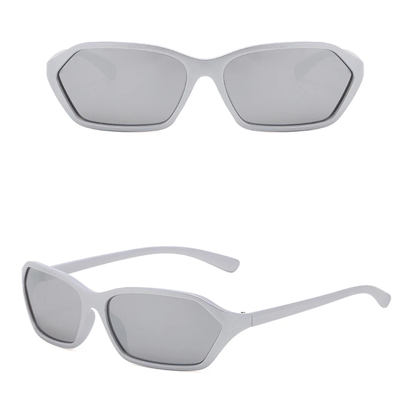 

Dropshipping Y2K Sports Punk Sunglasses Women Men Luxury Brand Designer Square Sun Glasses UV400 Colorful Mirror Fashion Eyewear