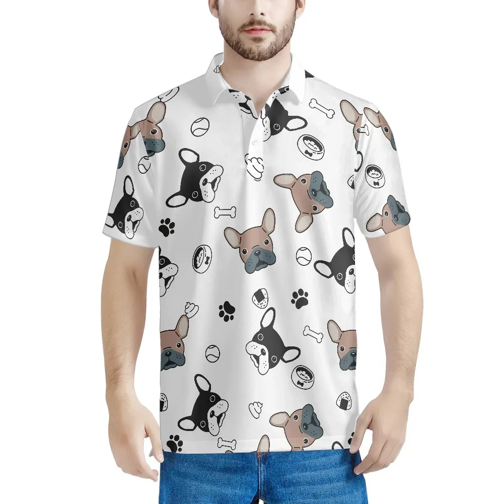 

Рубашка-поло мужская с принтом «Щенок французского Бульдога»