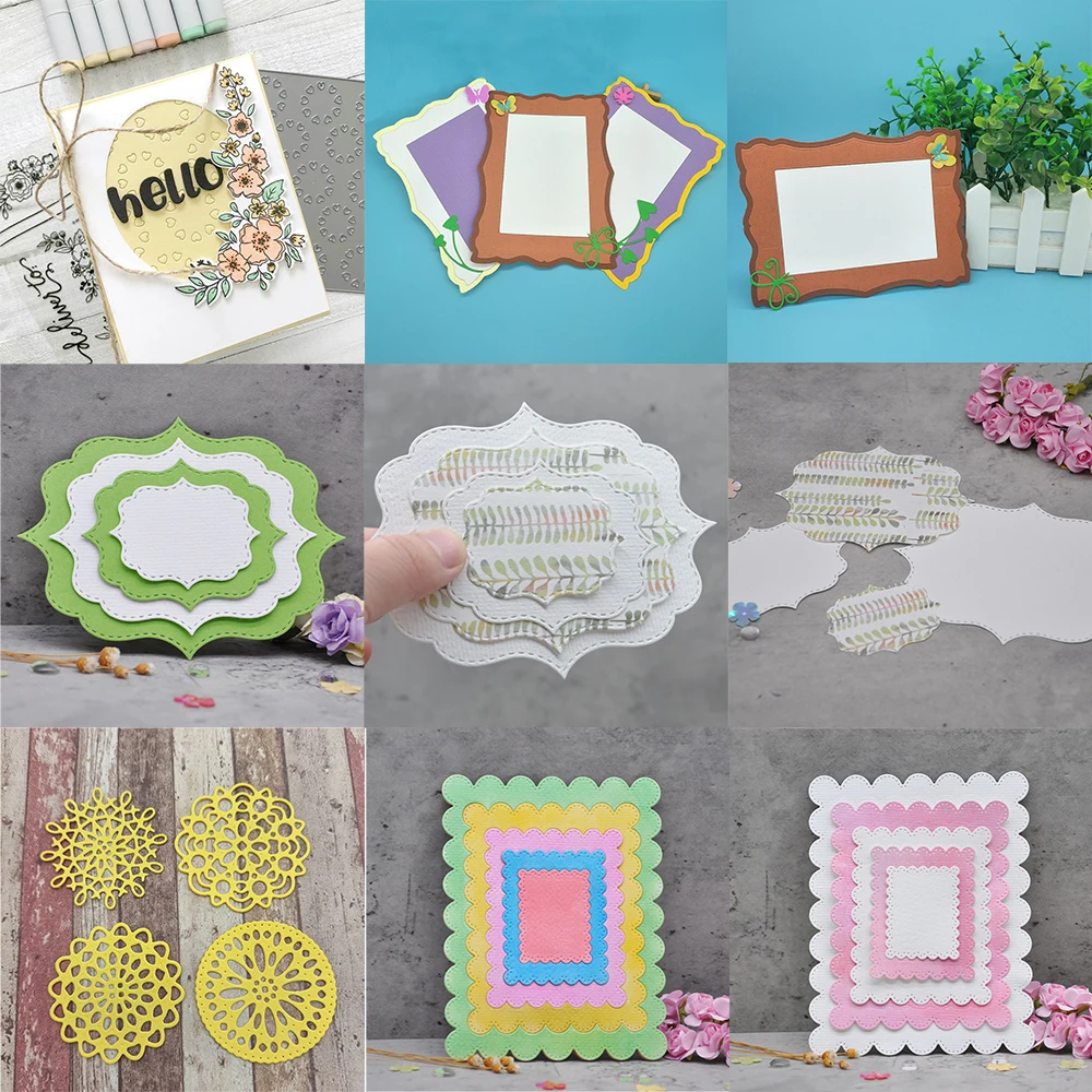 

Basic Background Border 2022 New Metal Cutting Dies Decorative Scrapbooking Photo Album Paper Knife Blade Punch Embossing