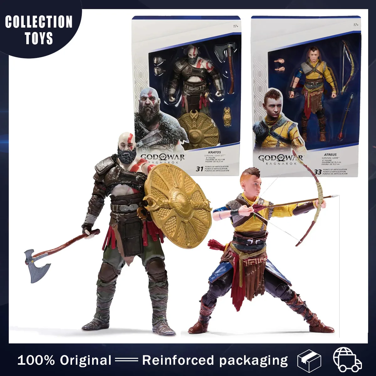 Фигурки God of War Ragnarok Kratos &amp Atreus Mcfarlane