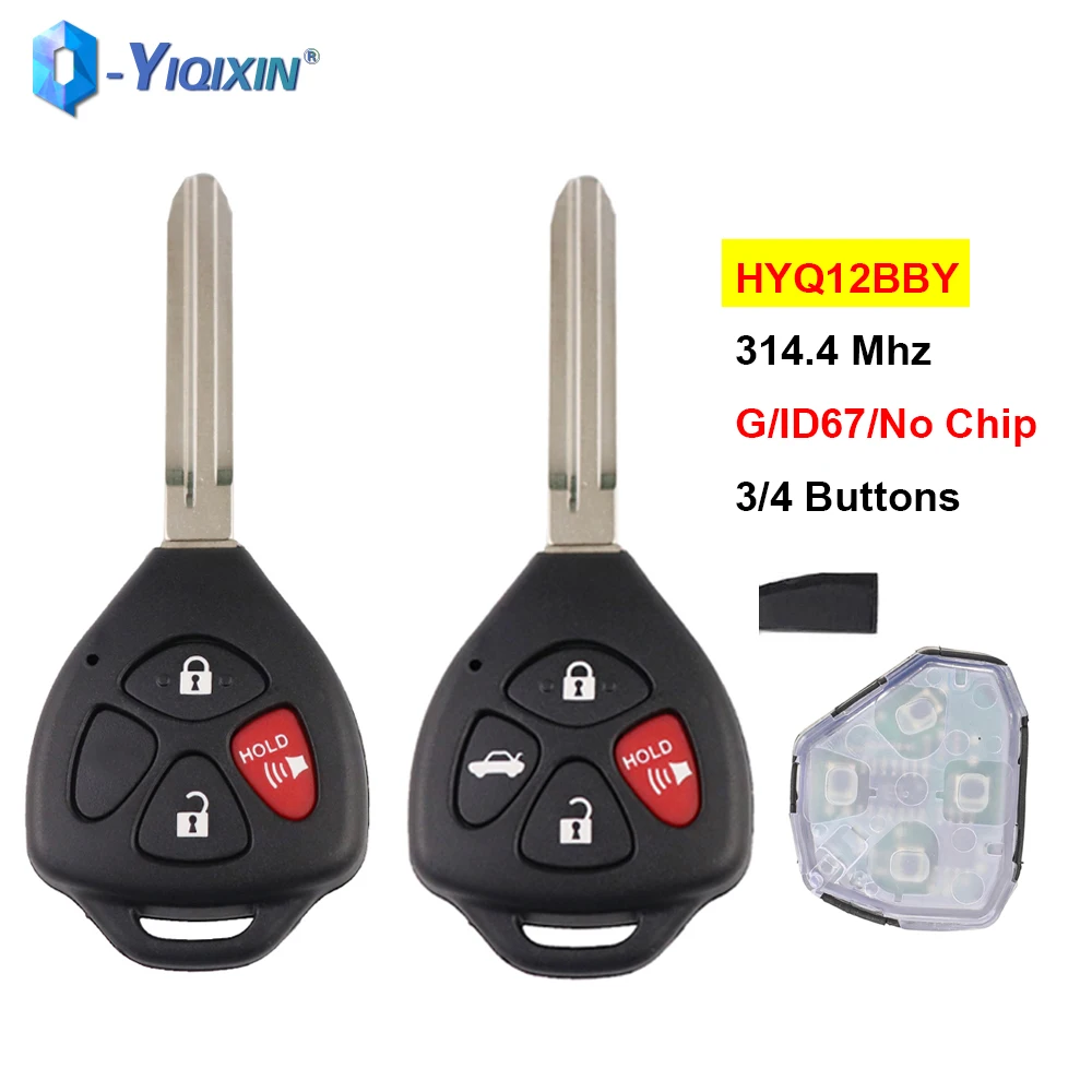 YIQIXIN 314 4 МГц ID67 G чип Автомобильный Дистанционный ключ для Toyota Camry Avalon Corolla Matrix RAV4