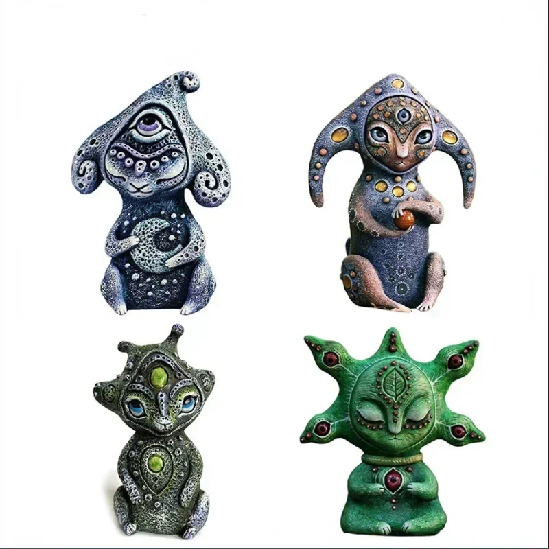 Статуэтка из смолы настольное украшение ручной работы созданий сказочного мира