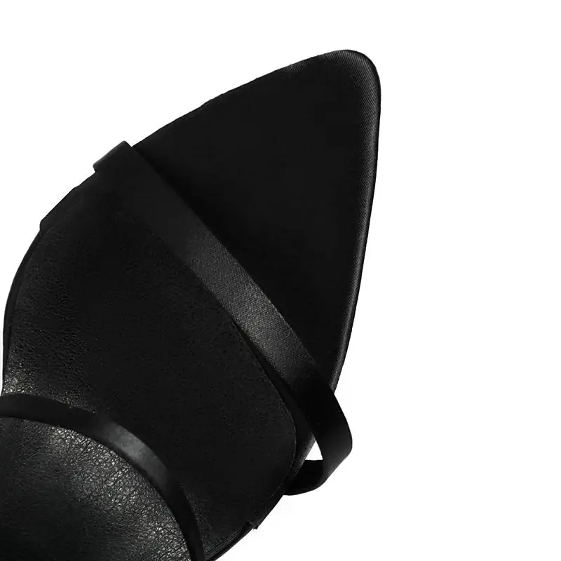 Женские босоножки с острым носком на шпильке 11 5 см