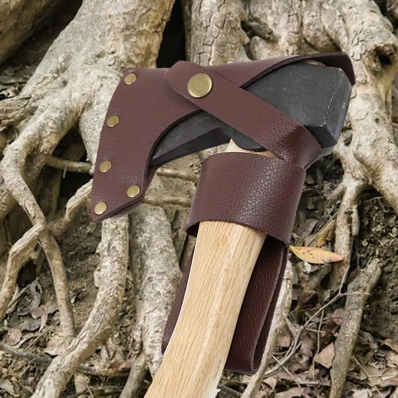 

Multifunctional PU Leather Axe Cover Portable Survival Hatchet Soft For Axe Sheath Outdoor Camping Cover Blade Protection Tools