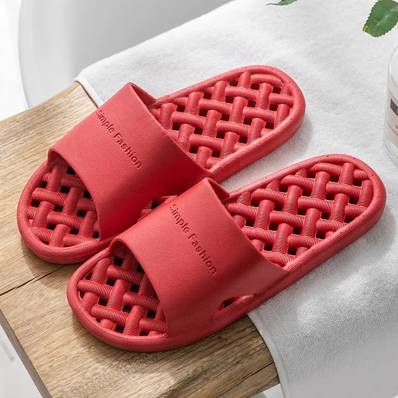 New Unisex Slippers Women Men Shoes Summer Bathroom Slipper Couple Indoor Sandals Fashion Home Slippers Non-slip Floor Flip Flop