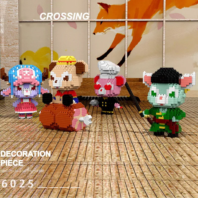 

Волшебные мини-кубики, Мультяшные строительные блоки, модель медведя, аниме, фигурка на аукцион, подарки для девочек, игрушки для детей на де...