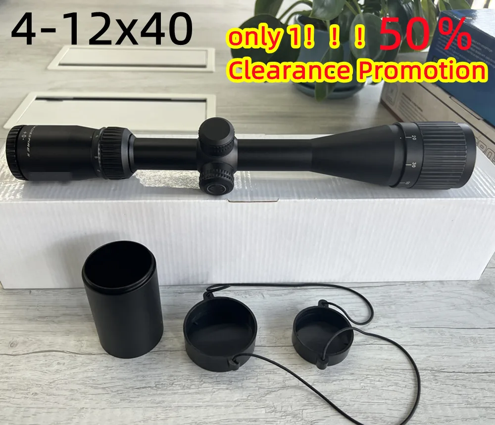 Tactical Hunting 4-12x40 Optical Scope HD Outdoor Scouting Sight with Initial Mark Promotional Model Last One