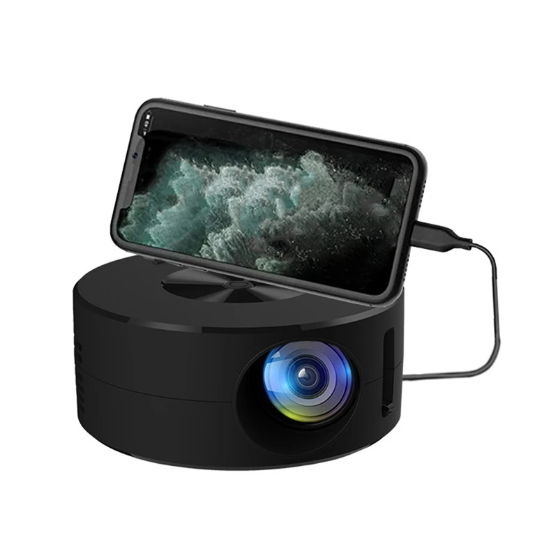 

YT200 LED Mobile Phone Projector Home Projector Mini Projector Portable Home Theater Media Player HD Projector