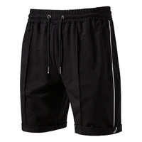 summer casual mens 100 cotton sporty straight active workout shorts male knee length pants outdoor clothes