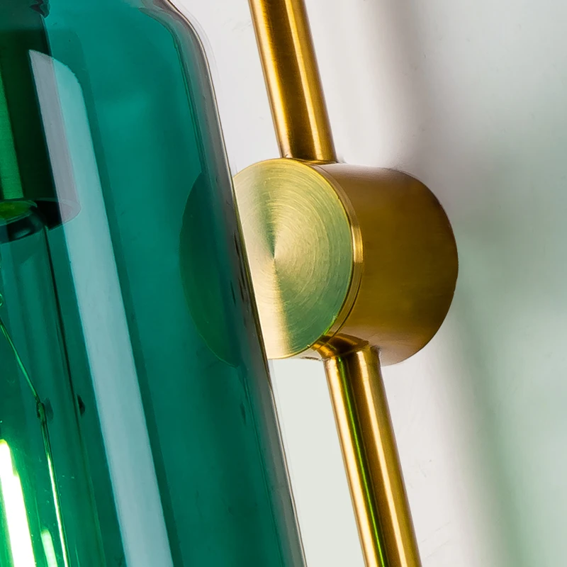 Современный роскошный стеклянный настенный светильник для дома гостиной фон