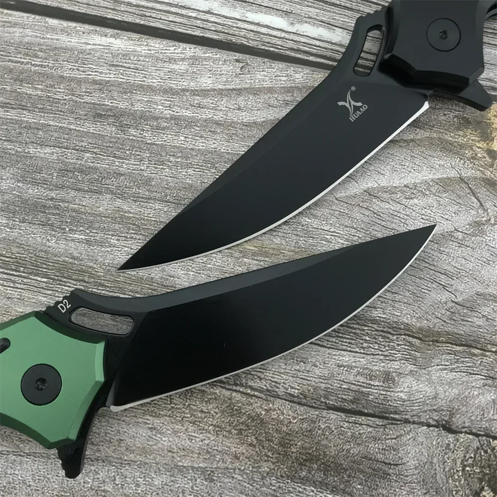 HUAAO GC003 EDC D2 Стальной Складной Карманный Нож T6 Алюминиевая Ручка Из Углеродного
