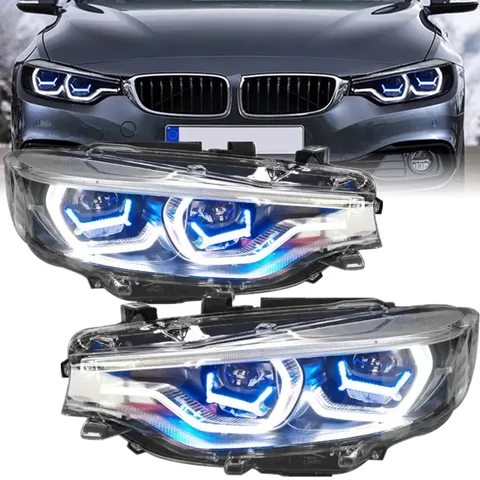 Автомобильные аксессуары, передние фары для BMW F32 светодиодный, фары 2012-2019, передние фары DRL 425i 428i 430i 435i, сигнальная передняя фара Plug And Play