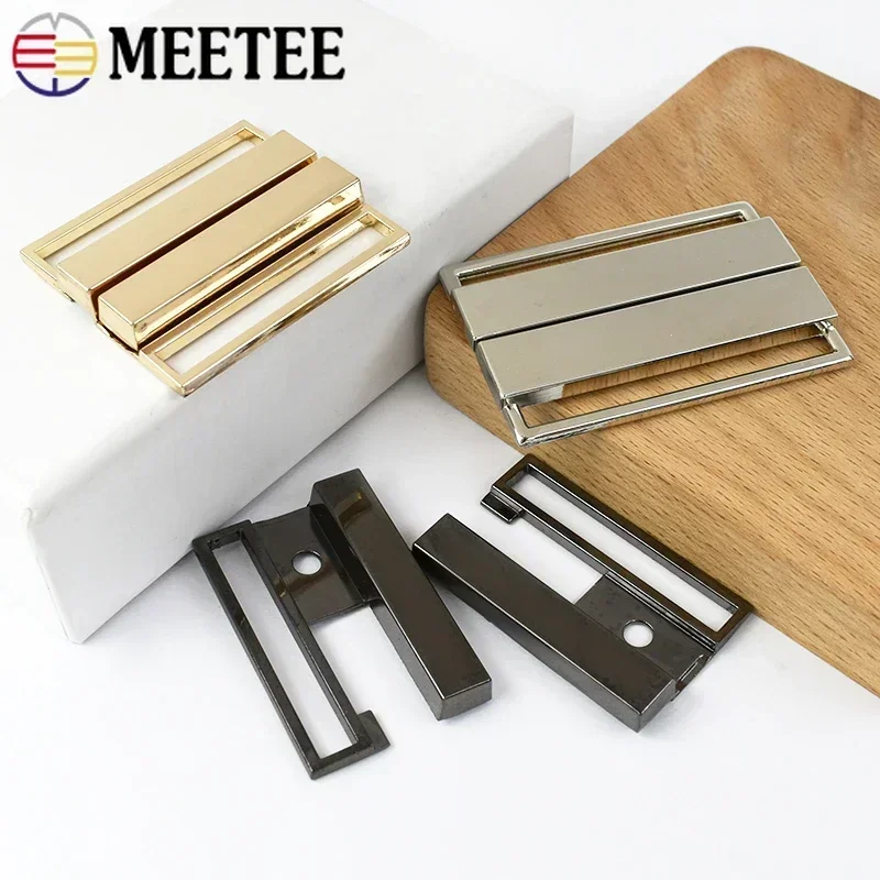 Meetee 1/2/4/5 шт. 40/50 мм пряжка для ремня пальто женские ремни крючок регулируемая