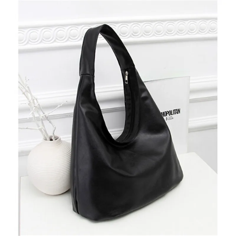 

Fashion Women Shoulder Bag High Capacity Dumplings Satchel Crossbody Tote Handbag Purse Black Messenger Bags