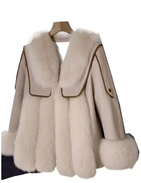 

2023 Women's Clothing Fashion Fox Fur Faux Fur Coat Winter New
