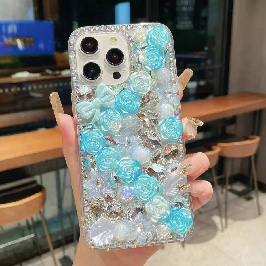 Чехол для телефона Sunjolly со стразами iPhone 15 Pro Max 14 13 12 11 Xs XR 8 7 Plus SE садовый чехол с