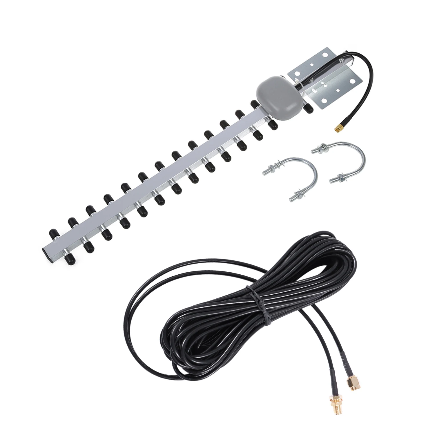 

Аксессуары для антенны 2 шт.: 1 шт. 10 м RP - SMA штекер-гнездо Удлинительный кабель для антенны Wi-Fi и 1 шт. 2,4 ГГц 13DBI-15DBI Ya