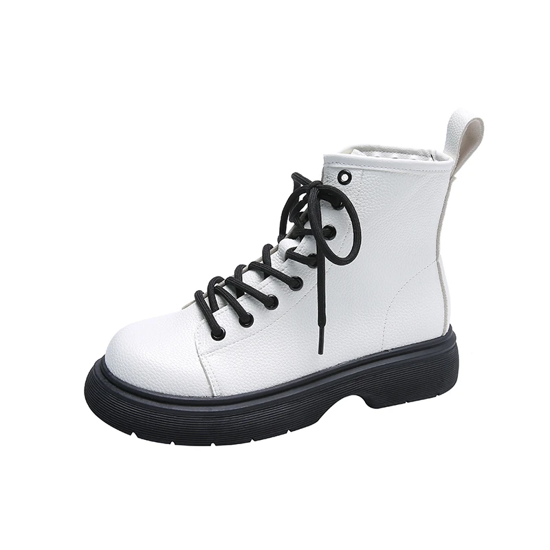 

2022 Autumn New Women's Motorcycle Boots Ankle Lace-up Boots Women's Shoes Fashion Faux Suede Boots for Women Flats Boots Women