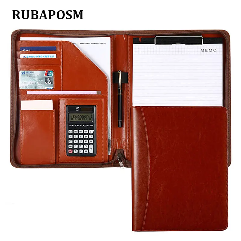 Кожаный портфель для документов формата A4 | Канцтовары офиса и дома