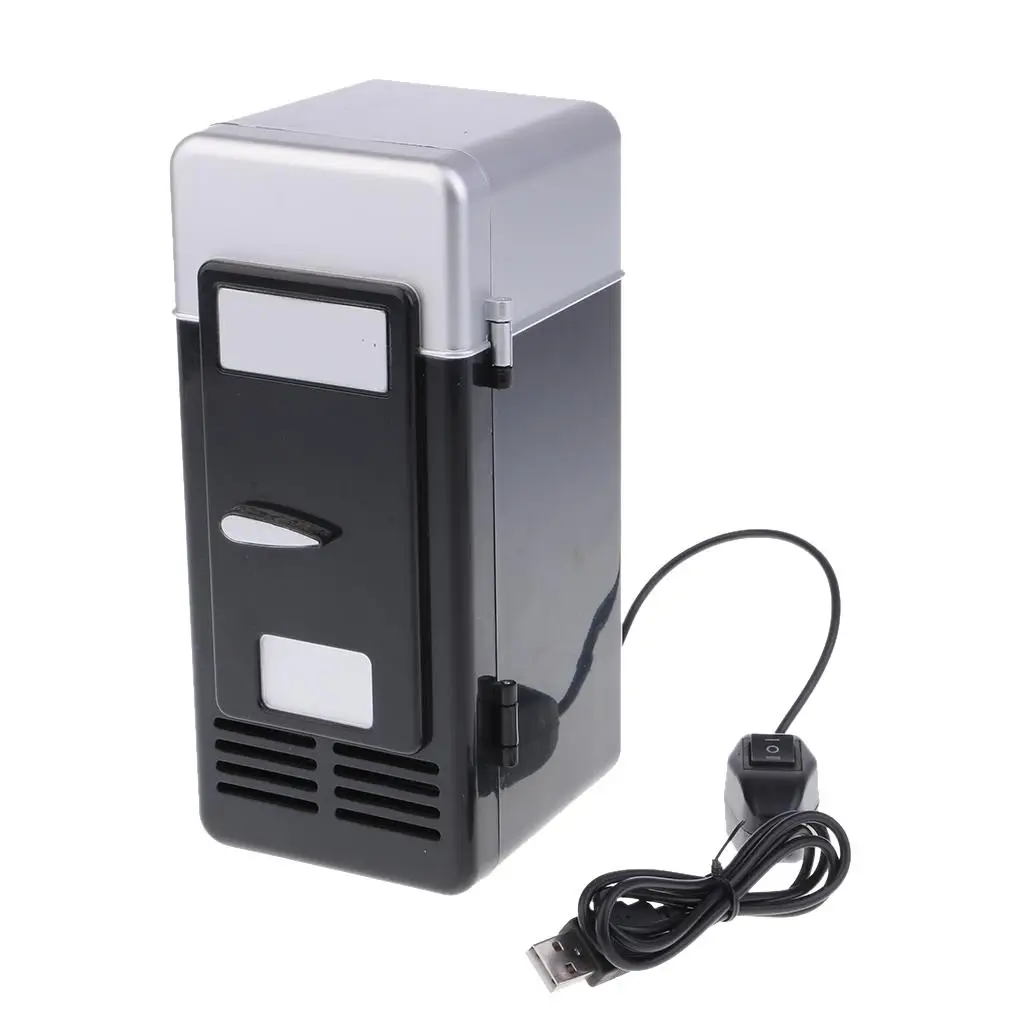 

Portable Car Mini Fridge Refrigerator 5V And Cooling USB LED dual-use Refrigerator Mini Travel Fridge Cool Car USB Fridge