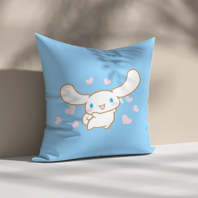 

Car Sofa Cinnamorol Pillow Cases Decorative Pillowcases for Pillows Decor Home Cushion Covers 45*45 Short Plush Pillowcase Cover