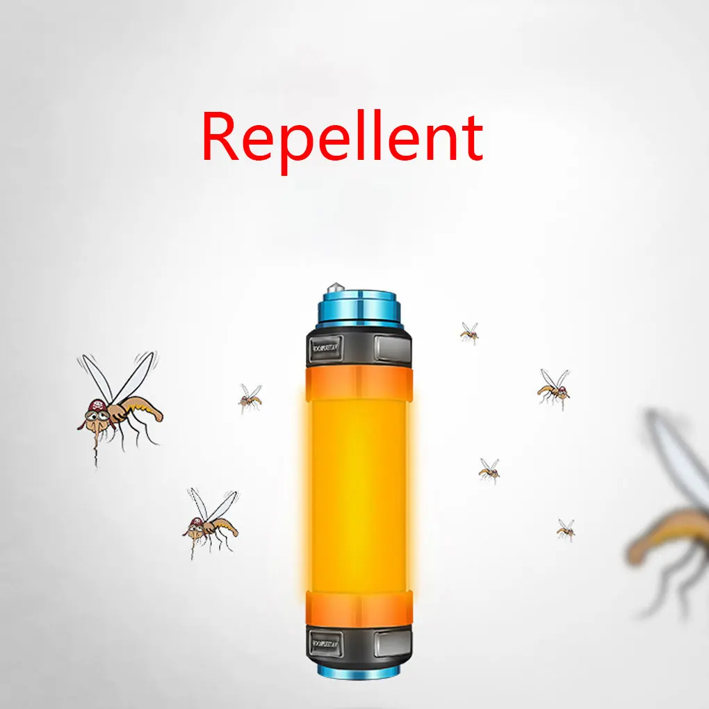 

8 in 1 Multifunction Flashlight USB Rechargeable Portable Travel Light Camping Tent Anti Insect Lamp IPX8 SOS Light