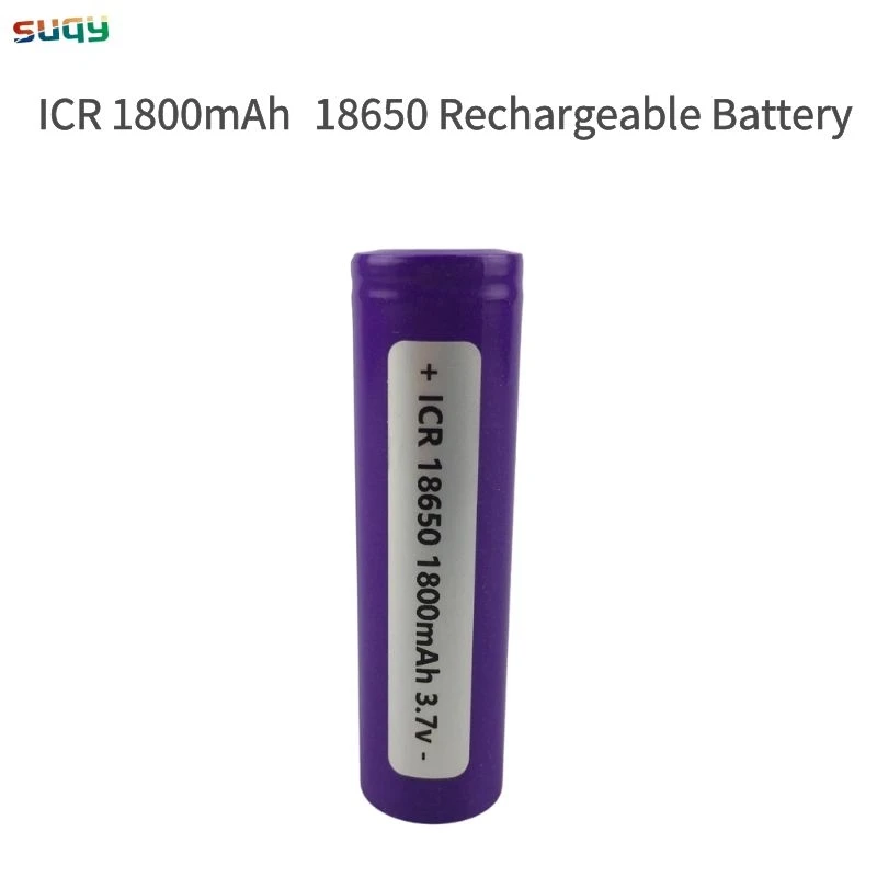 

suqy 1-10 pcs/lot 18650 Battery High Quality 1800mAh 3.7V icr 18650 Li-ion Batteries Rechargeable Battery for Flashlight Torch