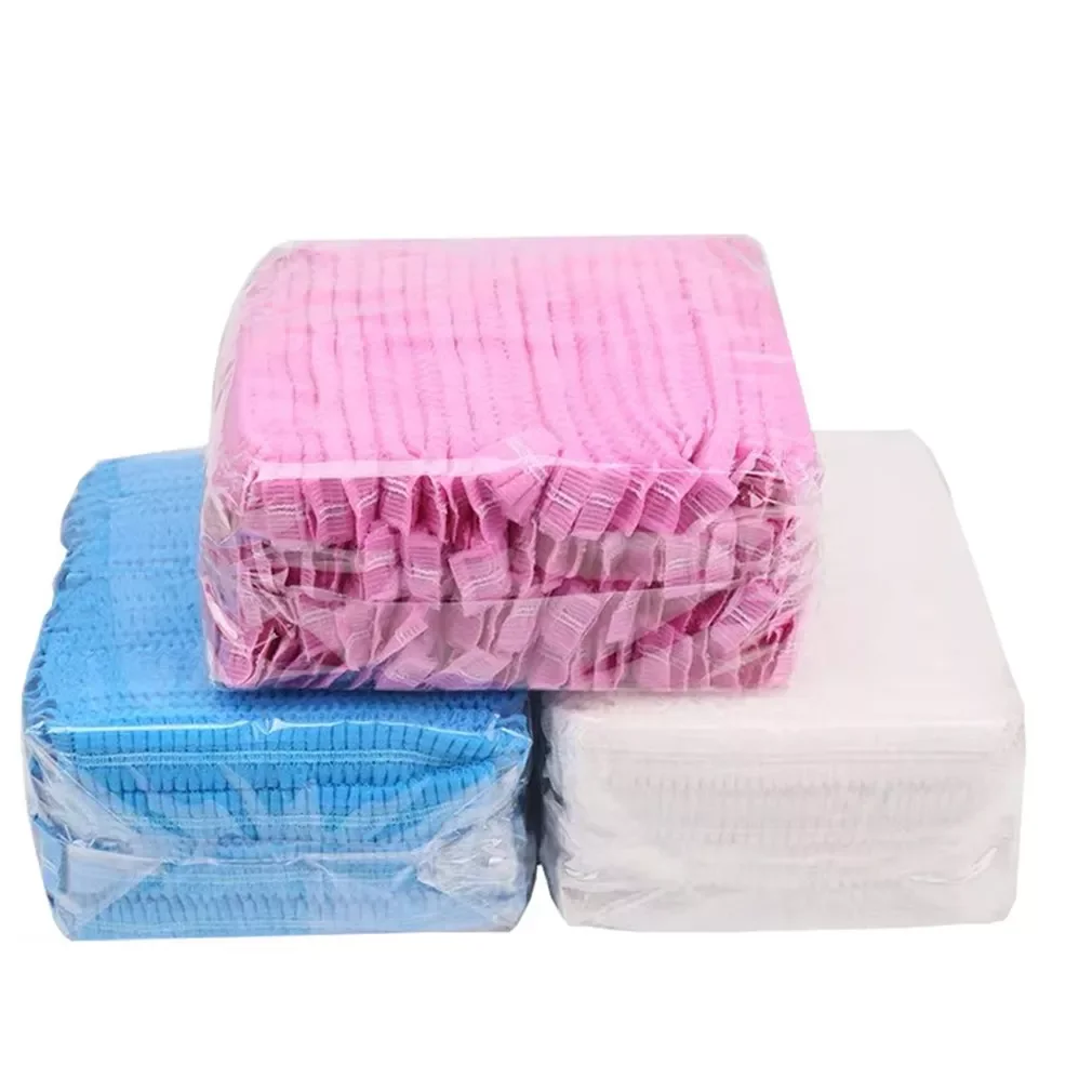 

Шапка одноразовая круглая из нетканого материала, Пыленепроницаемая, 100 шт.