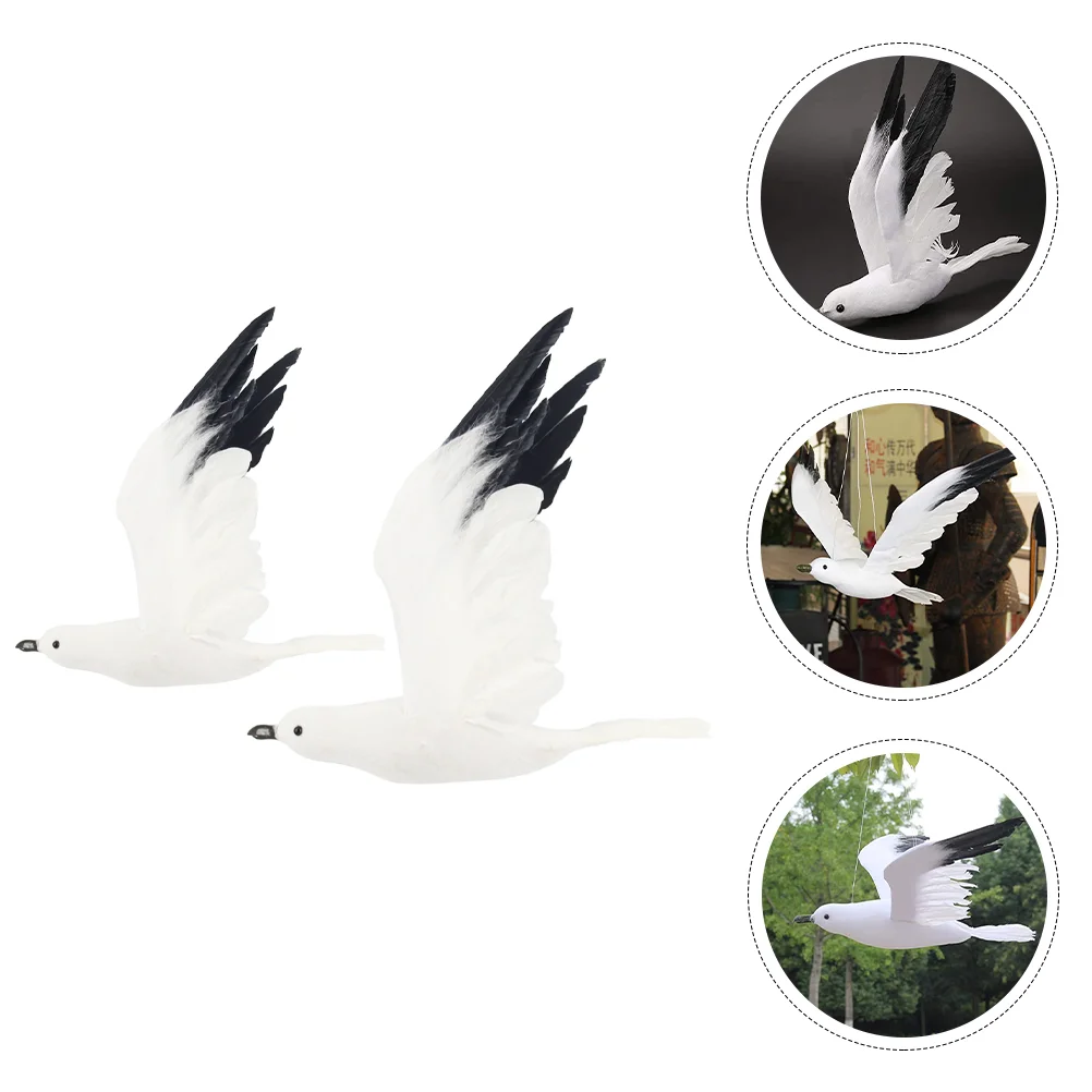 

2 Pcs Statuette Artificiales Para Birds Hanging Garden Decoration