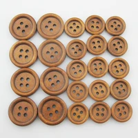 wbnwkv 15mm20mm 50pcs round wood buttons for garment decorative doll button diy sewing accessory