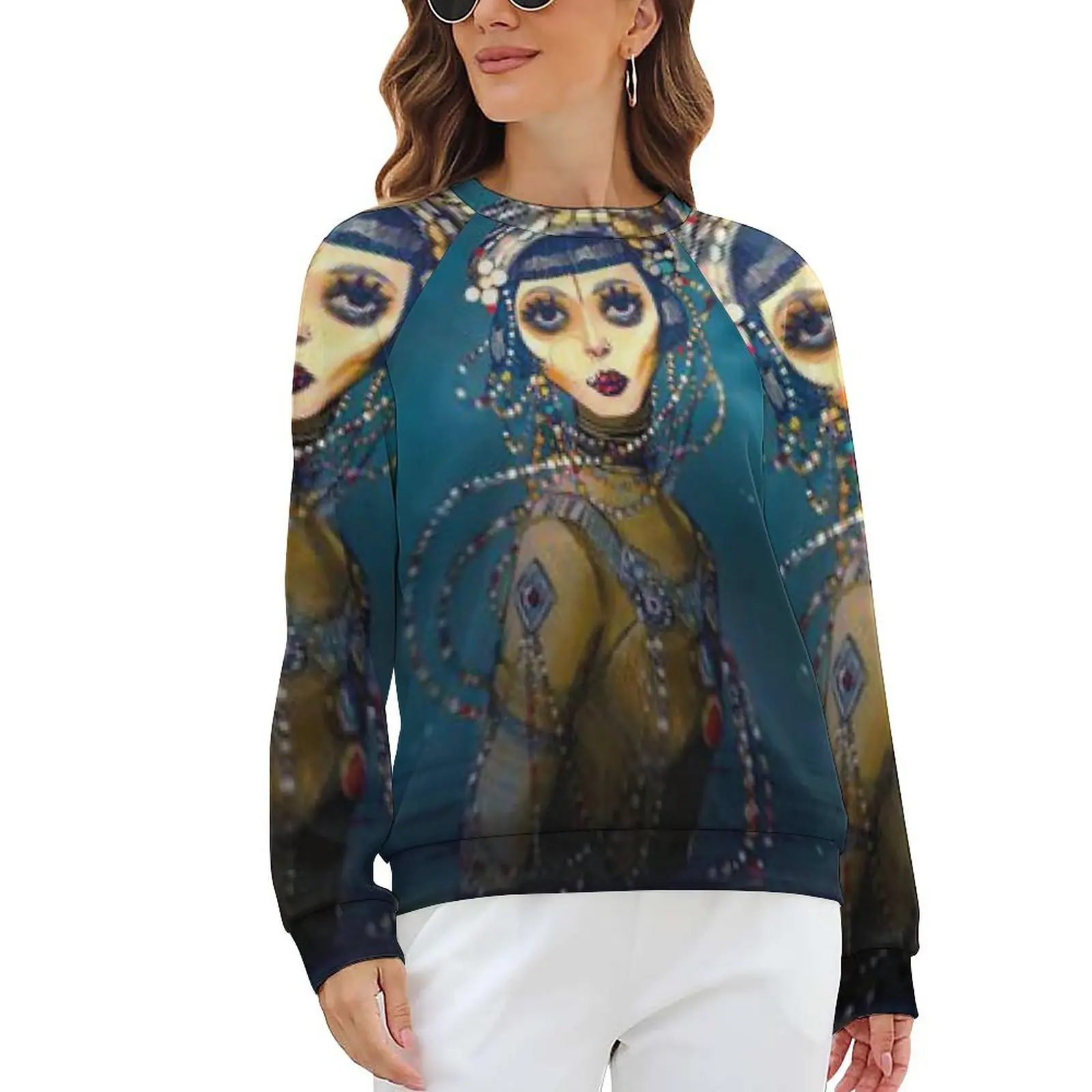 

Худи Jibaro с рисунком маслом, женские уличные модные повседневные толстовки с длинным рукавом, толстовки на заказ