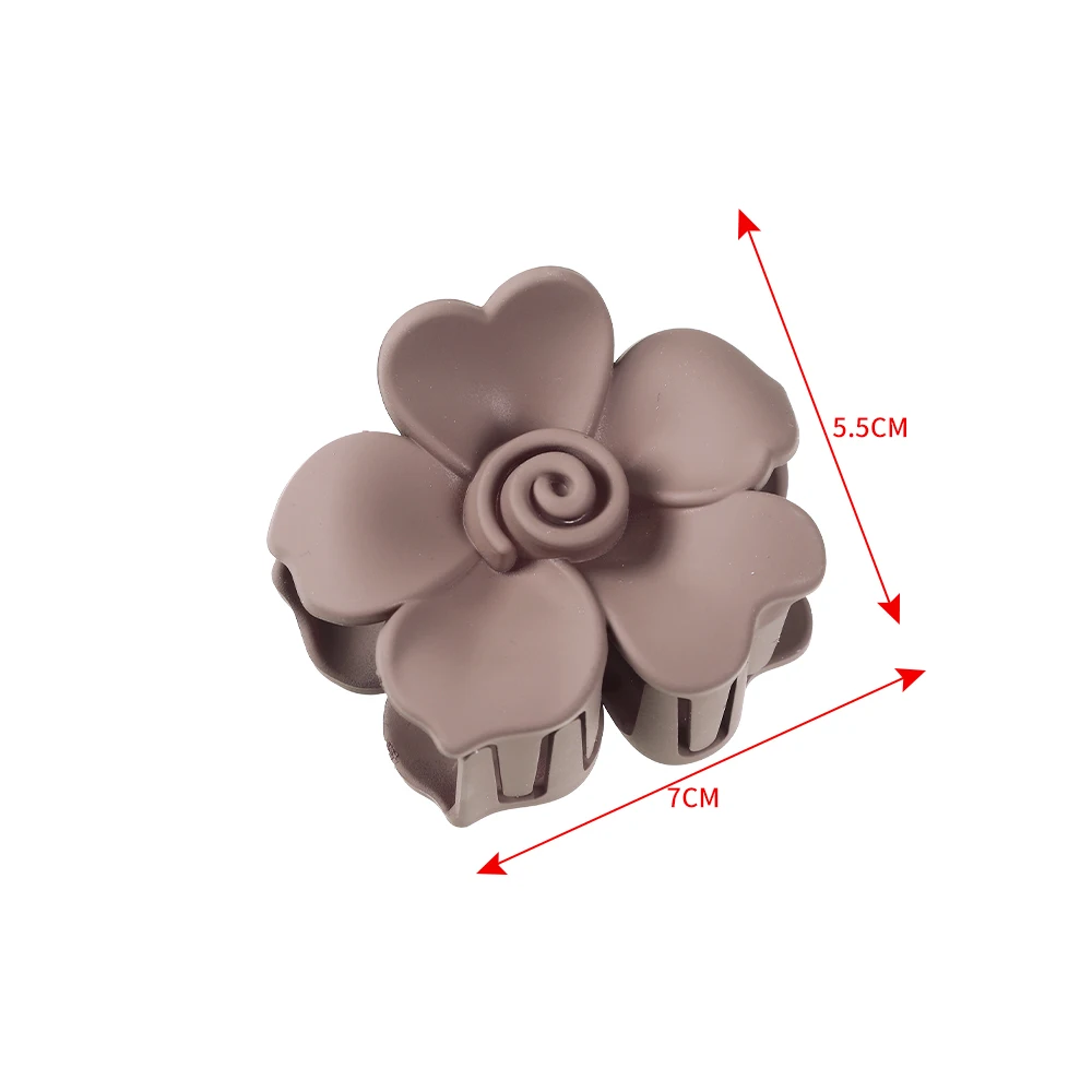 LEVAO корейский модный матовый зажим для волос с большими цветами заколка Краб