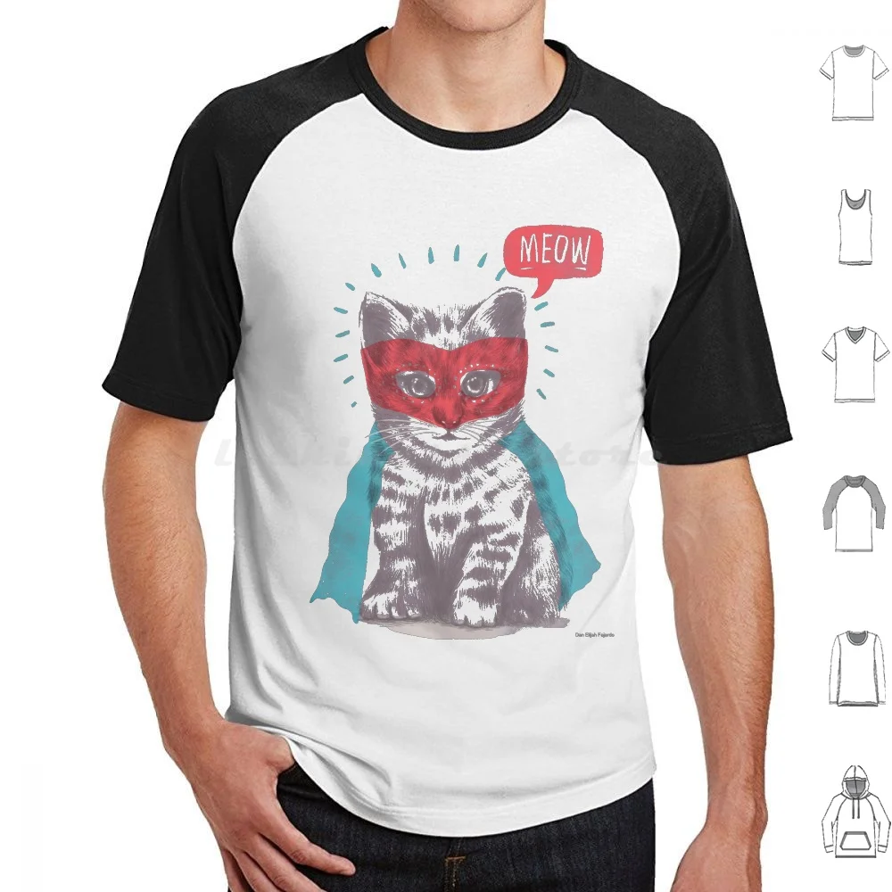 

К вашим услугам, футболка 6Xl, хлопковая крутая футболка, кошки, котята, супергерои, поп-культура, люкадор, смешной шутливый Кот, Супергерои