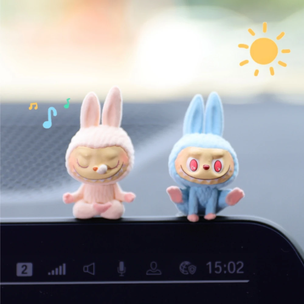 Monsters Mini Labubu Lazy Yoga Series милая фигурка 6 см кавайные куклы декор коллекционный