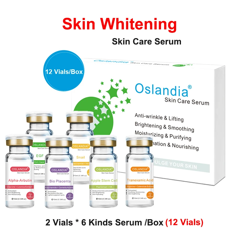 Oslandia EGF Alpha Arbutin Bio Placenta Snail Tranexamic Acid Сыворотка для кожи лица Отбеливающая эссенция